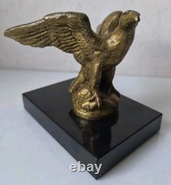 Mascotte automobile aigle jean gerard h briand bronze art deco hood car 1