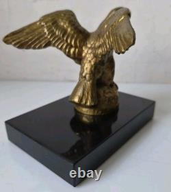 Mascotte automobile aigle jean gerard h briand bronze art deco hood car 1