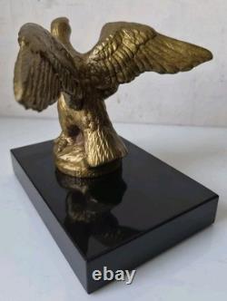 Mascotte automobile aigle jean gerard h briand bronze art deco hood car 1