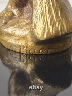 Mascotte automobile aigle jean gerard h briand bronze art deco hood car 1
