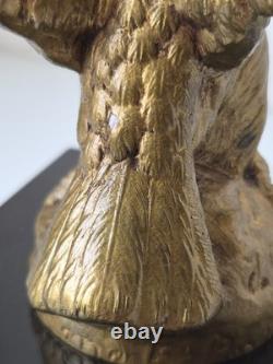 Mascotte automobile aigle jean gerard h briand bronze art deco hood car 1