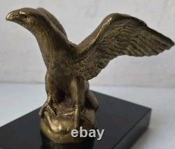 Mascotte automobile aigle jean gerard h briand bronze art deco hood car 1
