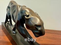 Maurice Prost sculpture Panthère bronze Susse Freres Art Déco