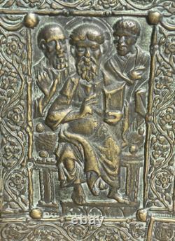 Max Le Verrier Boîte Bronze Signée Art Déco Christ et apôtres 1920