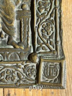 Max Le Verrier Boîte Bronze Signée Art Déco Christ et apôtres 1920