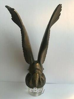 Max Le Verrier Un Aigle En Bronze Argenté Art Déco Mascotte De Voiture