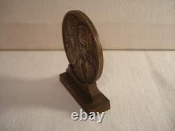 Médaille Art Deco Bronze Jeunes Algériennes Signée Bruneau