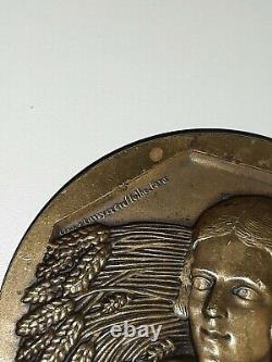 Medaille Bronze Art Deco Cochet Superbe Blois 1937 Ble