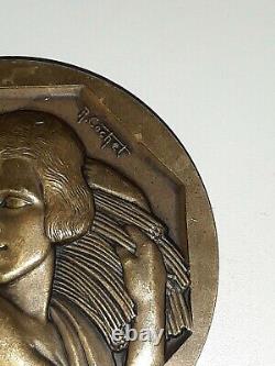 Medaille Bronze Art Deco Cochet Superbe Blois 1937 Ble