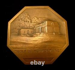 Médaille Bronze Golf de Morfontaine Art Déco