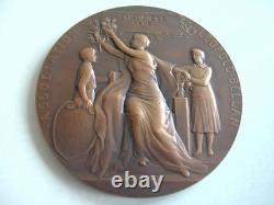 Médaille Bronze art déco ASSOCIATION LEOPOLD BELLAN vers 1920 C. PILLET #3
