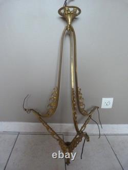 Monture de Lustre Bronze doré 84 cm Art Déco 1930