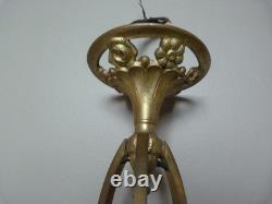 Monture de Lustre Bronze doré 84 cm Art Déco 1930