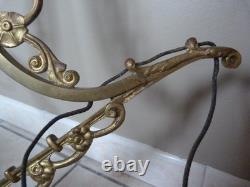 Monture de Lustre Bronze doré 84 cm Art Déco 1930