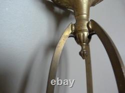 Monture de Lustre Bronze doré 84 cm Art Déco 1930