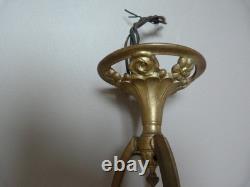 Monture de Lustre Bronze doré 84 cm Art Déco 1930