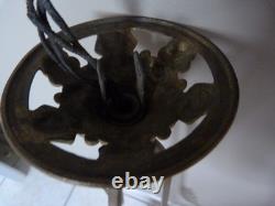 Monture de Lustre Bronze doré 84 cm Art Déco 1930