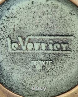 Mortier pilon bronze signé Max Le Verrier Art Déco France 1930