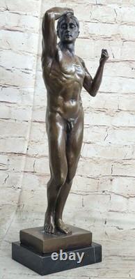 Nu Abstrait Homme Par Rodin Bronze Sculpture Statue Art Déco Moderne Marbre Gift