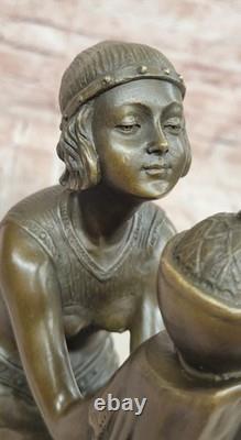 Oblivion (1920) Sculpture Par Georges Duvernet Art Déco Bronze Statue Signé Sale