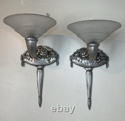 Paire D'appliques Art Deco, D'avesn