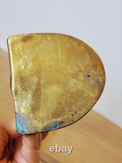 Paire De Serre Livres En Bronze Doré Art Nouveau
