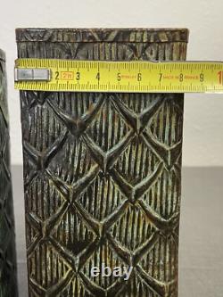 Paire De Vases Art Deco Bronze Design