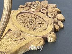 Paire d'appliques décor Floral Bronze Doré Art Nouveau / Art Déco