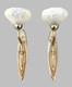 Paire D'appliques Murales Art Deco Verrerie De Schneider Bronze France 1920s