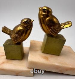 Paire de serre-livres oiseaux Book-end Art déco