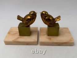 Paire de serre-livres oiseaux Book-end Art déco
