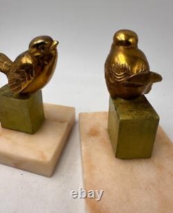 Paire de serre-livres oiseaux Book-end Art déco