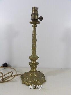Pied de lampe bronze Art Nouveau art déco