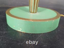 Pied de lampe en bronze Art Déco années 1940-50 PERZEL Ht 39 cm