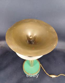 Pied de lampe en bronze Art Déco années 1940-50 PERZEL Ht 39 cm