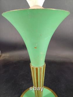 Pied de lampe en bronze Art Déco années 1940-50 PERZEL Ht 39 cm