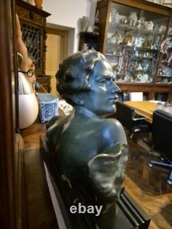 Pierre HUGONNET sculpture Bronze Et Marbre Art Déco 16,7 KG
