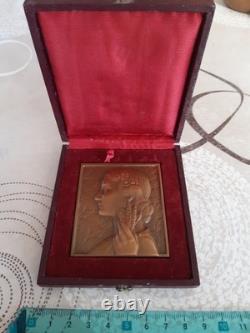 Plaque Bronze Art Deco-Sculpteur Pierre-Alexandre Morlon