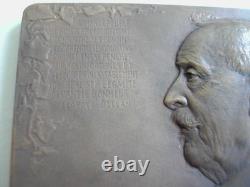 Plaque Bronze art déco ASSOCIATION LEOPOLD BELLAN 1924 Ch. PILLET #5