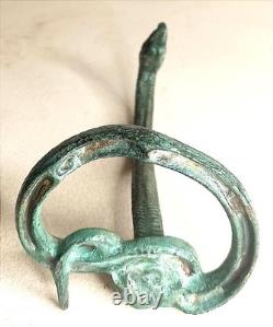 Porte montre de poche Bronze Cobra Edgar Brandt Années 20