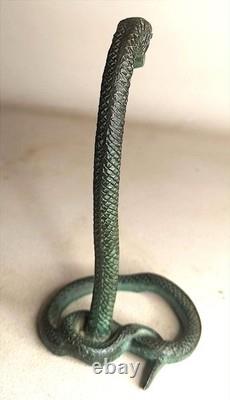 Porte montre de poche Bronze Cobra Edgar Brandt Années 20