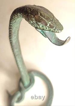 Porte montre de poche Bronze Cobra Edgar Brandt Années 20