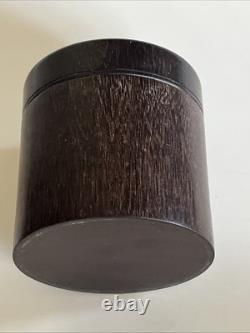 Pot Bois Palmier Art Déco Charnière Bronze Argenté E. Printz P. Legrain/Chareau