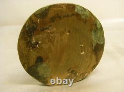 Rare Statue Religieuse Vierge Bronze Art Deco Moderniste Futuriste Design