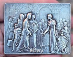 Rare Superbe Médaille Art Déco Palace Hôtel des Champs Elysées par Vernon 1899