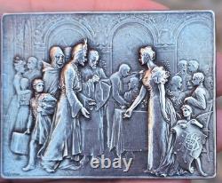 Rare Superbe Médaille Art Déco Palace Hôtel des Champs Elysées par Vernon 1899