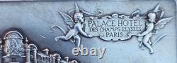 Rare Superbe Médaille Art Déco Palace Hôtel des Champs Elysées par Vernon 1899