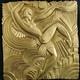 Rare Bas Relief Art Deco Folies Berg&egrave;re Look Bronze Dor&eacute; 1920 1930 Pico