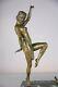 Rare Et Imposante Sculpture Bronze époque Art Deco 1930 Danseuse Egyptienne