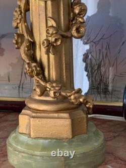 Rare pendulette de table en bronze, vers 1900, style Art Déco